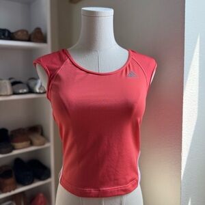Adidas Women's Salmon Pink Sleeveless Sport Tank Top Size Medium